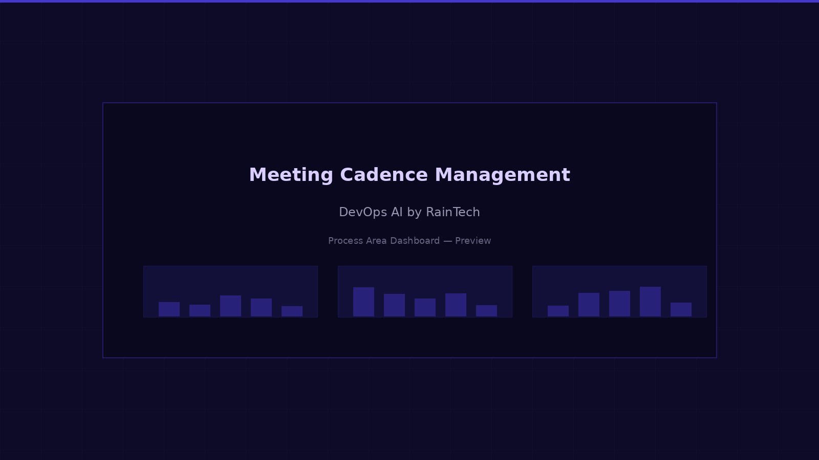 Meeting cadence management — automated agendas, action tracking, and effectiveness scoring