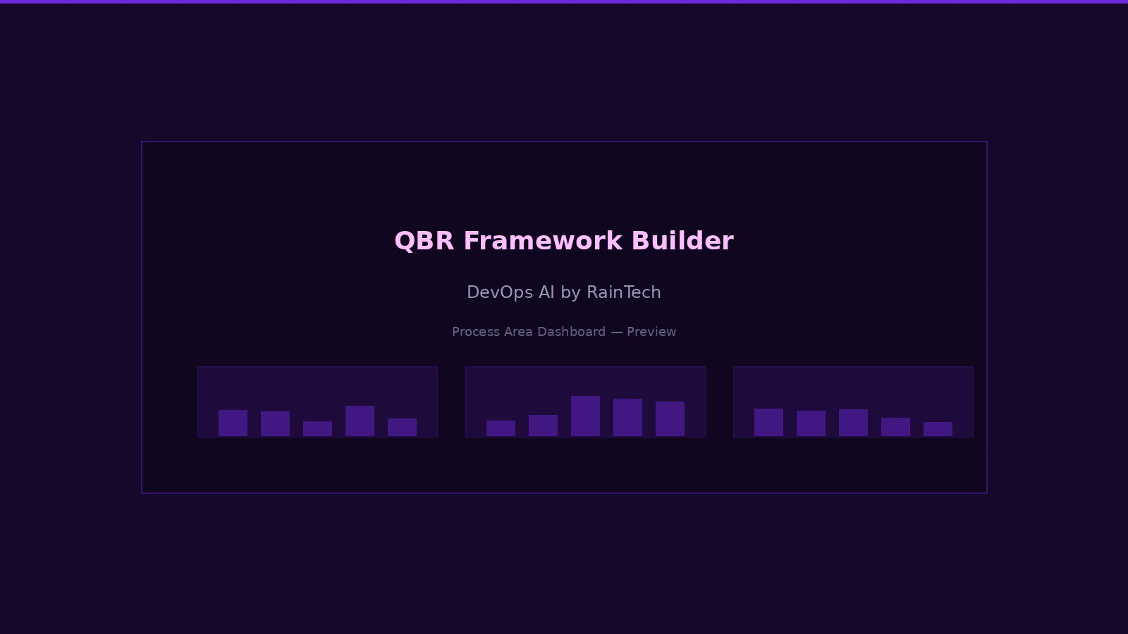 QBR framework builder — automated data aggregation, trend analysis, and executive deck generation